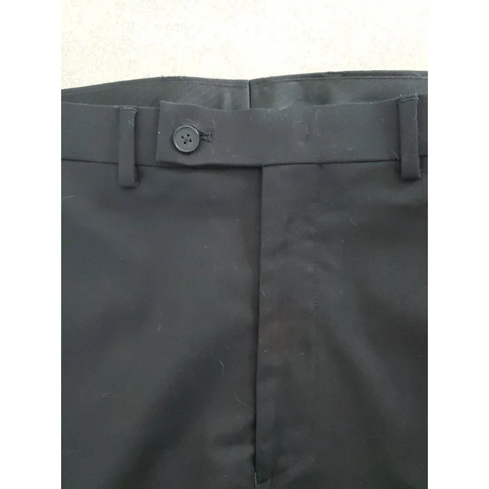Calvin Klein Mens Black Slim-Fit Performance Dress Pants Size 36W 32L - Picture 5 of 11